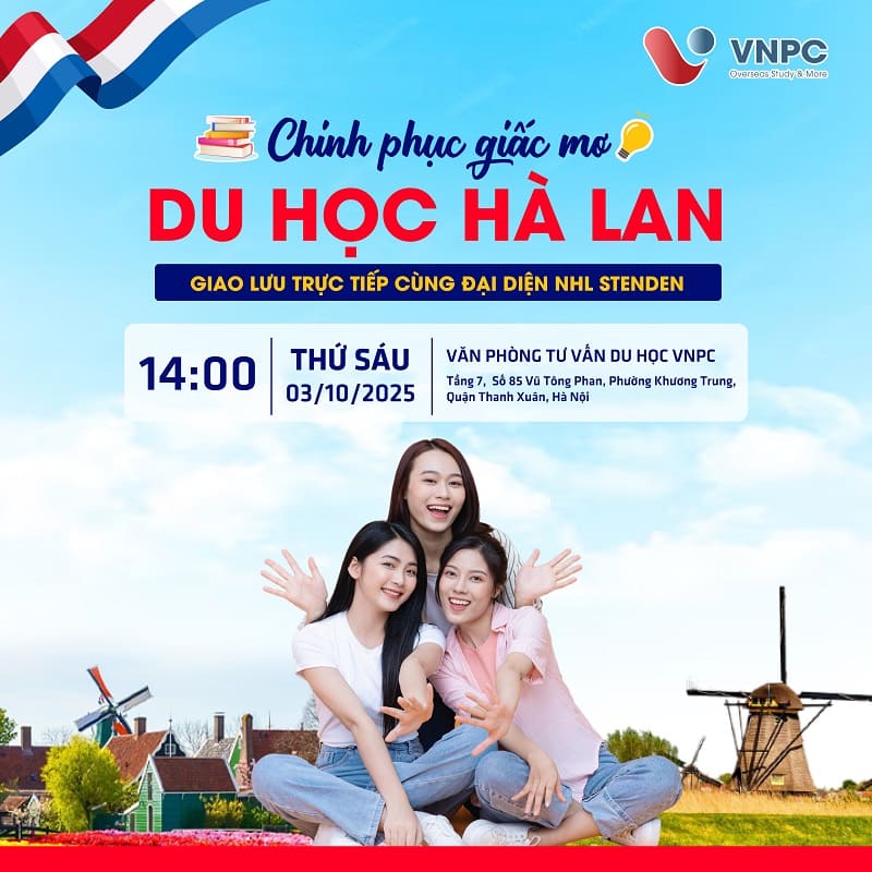 Sự kiện đặc biệt: Gặp gỡ, giao lưu trực tiếp cùng đại diện Trường NHL Stenden